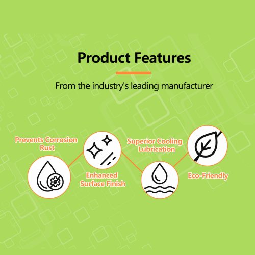 Key characteristics of vibratory finishing cutting fluid for enhanced surface treatment.