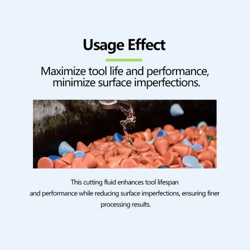 Effect of vibratory finishing cutting fluid on improving metal surface quality.